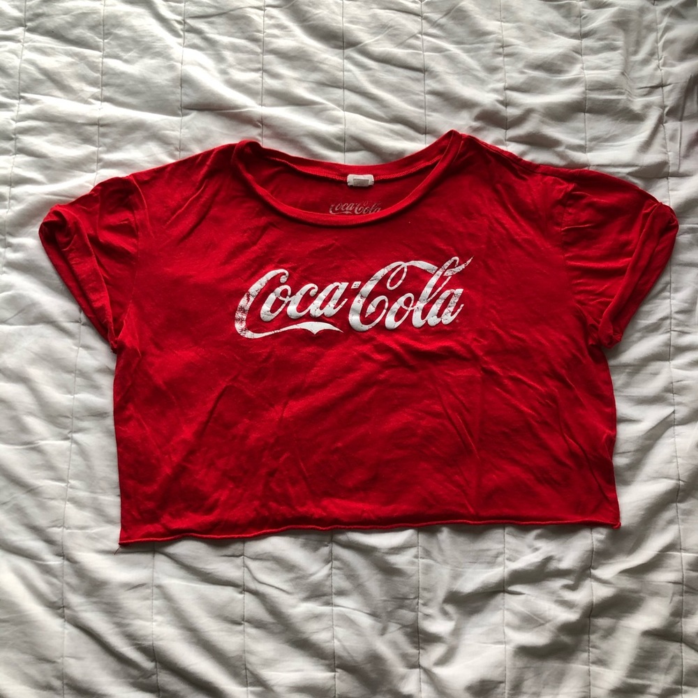 Coca-cola crop top
